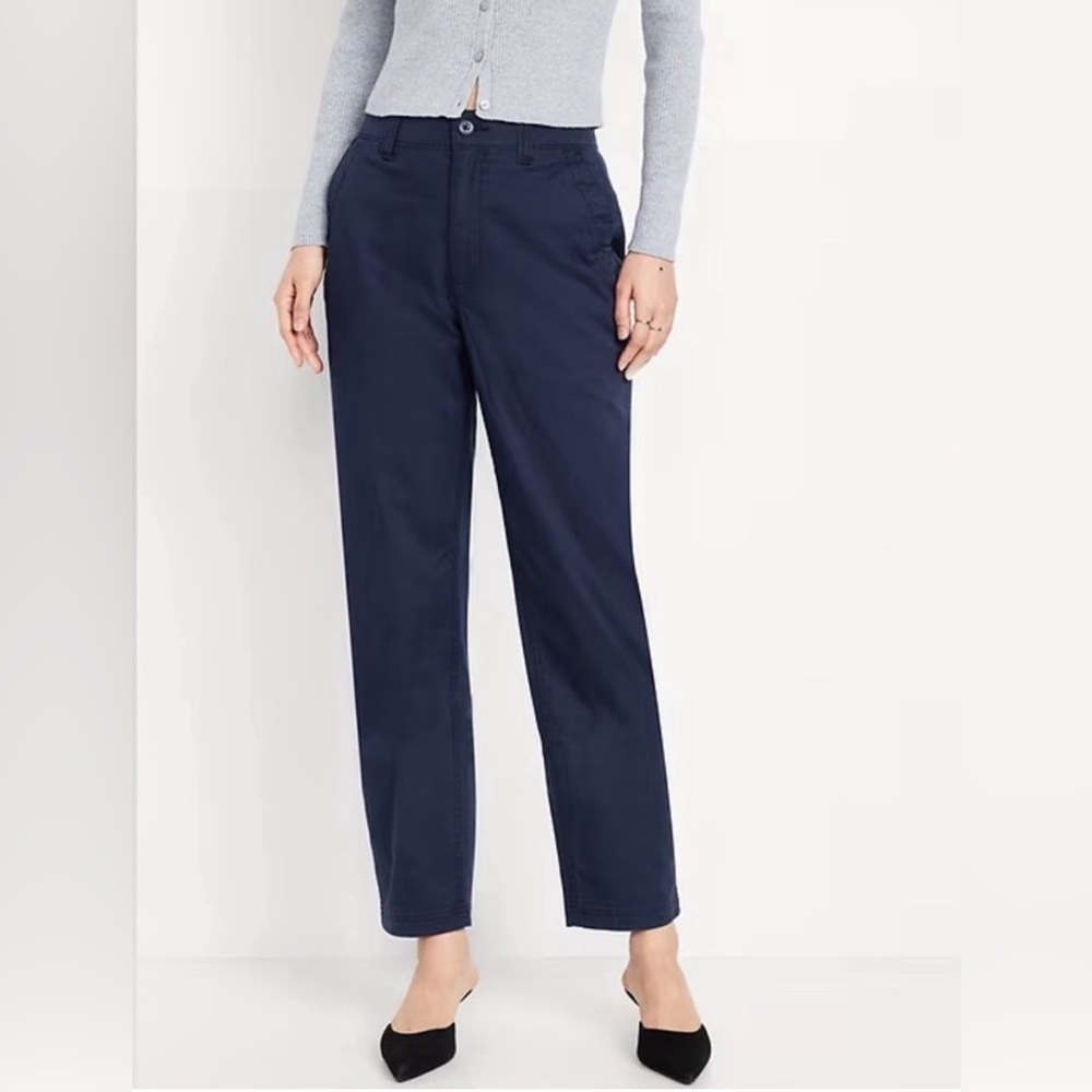 3 Pant Bundle - Old Navy Navy, Tan and Denim Women's Pants - Size Small